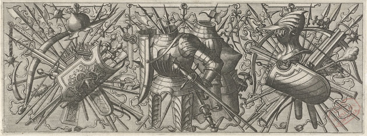 Fries mødte twee kurassen Panoplia sev armamentarium... (serietitel) af Johannes of Lucas van Doetechum