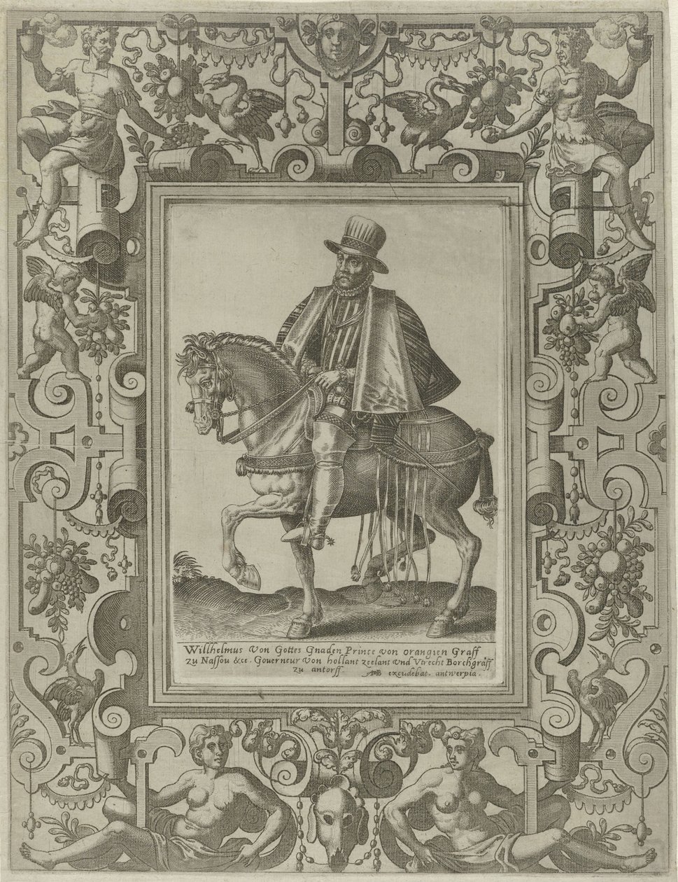 Ridesportræt af William I, Prince of Orange af Johannes of Lucas van Doetechum