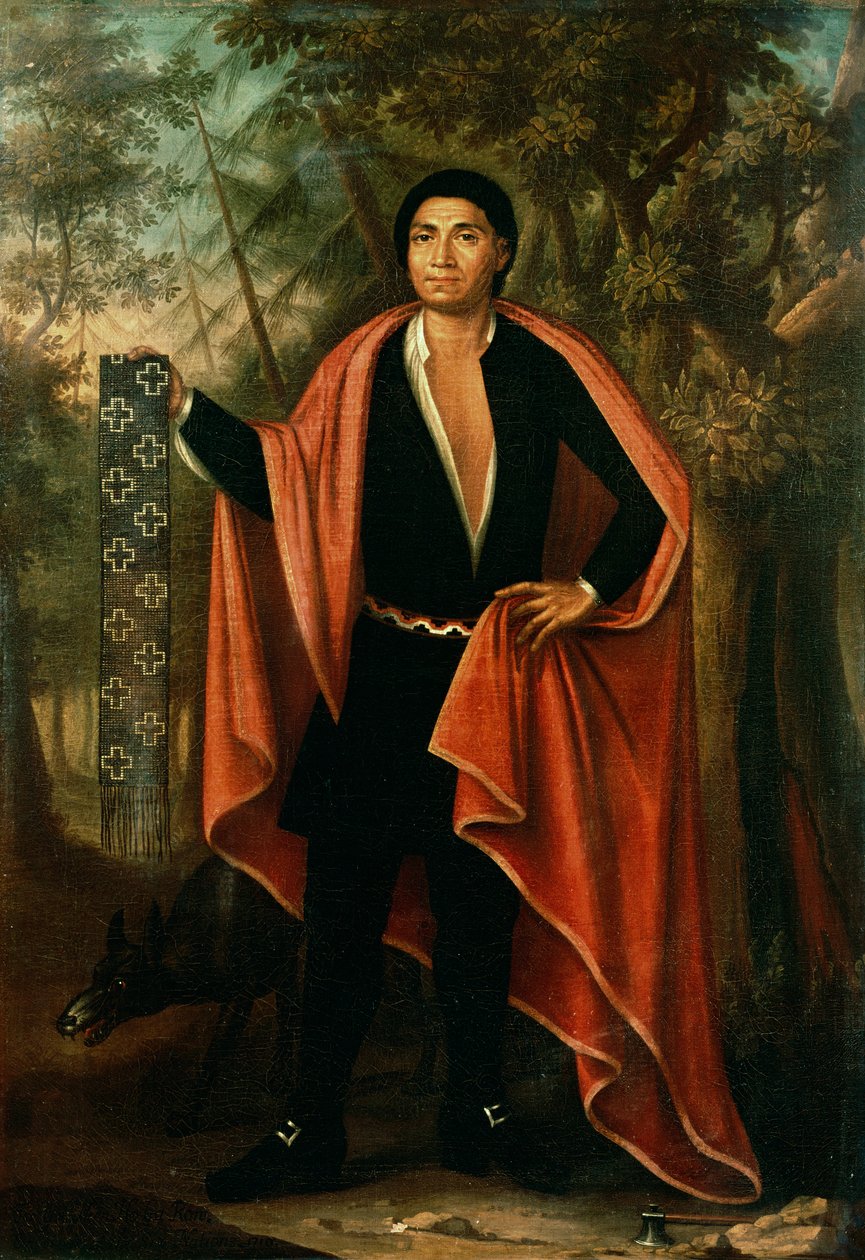 Tac Yec Neen Ho Gar Ton, kejser af de seks nationer, 1710 af Johannes or Jan Verelst