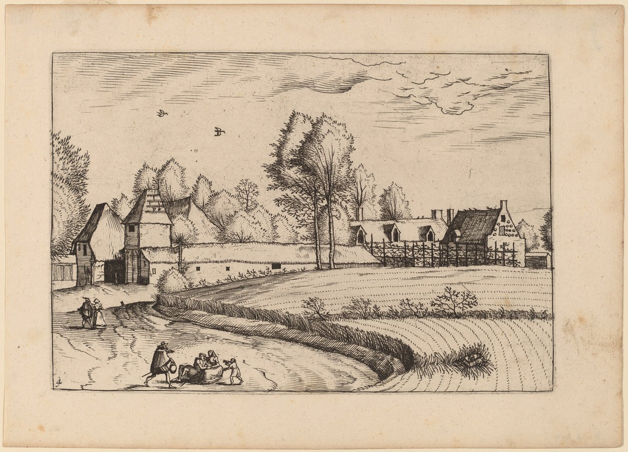 Landhuse af Johannes van Doetechum, the Elder and Lucas