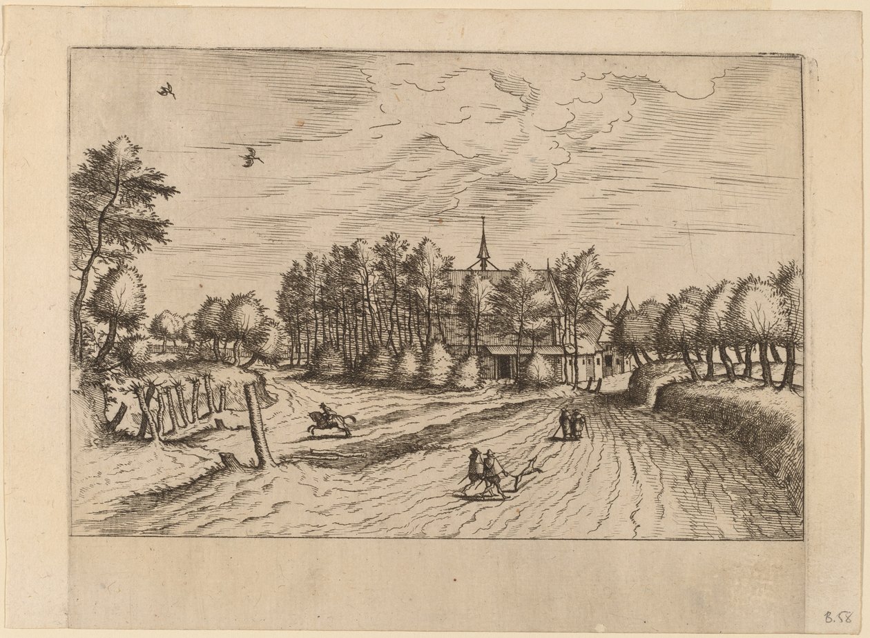 Gård af Johannes van Doetechum, the Elder and Lucas