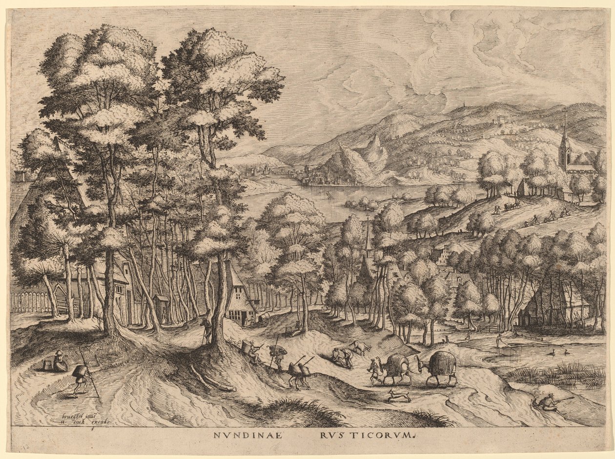 Rustikt marked af Johannes van Doetechum the Elder and Lucas