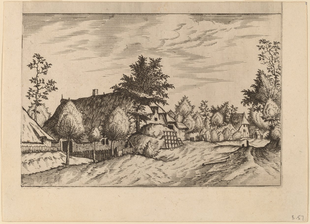 Landsbygade af Johannes van Doetechum, the Elder and Lucas