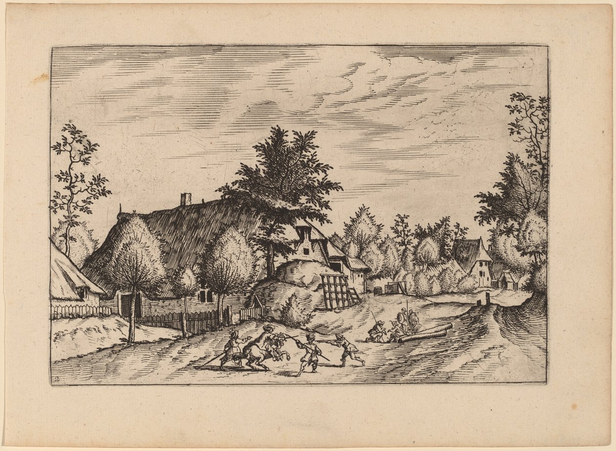 Landsbygade af Johannes van Doetechum, the Elder and Lucas