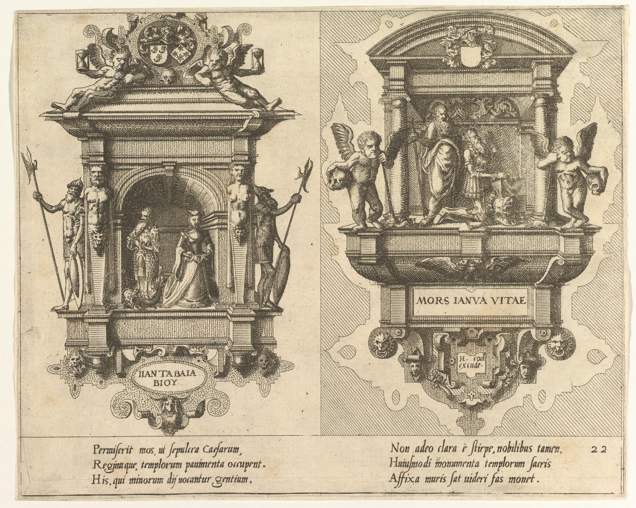 Cœnotaphiorum 22, 1563. Skabere: Johannes Van Doetecum I, Lucas Van Doetecum. af Johannes and Lucas van Doetecum
