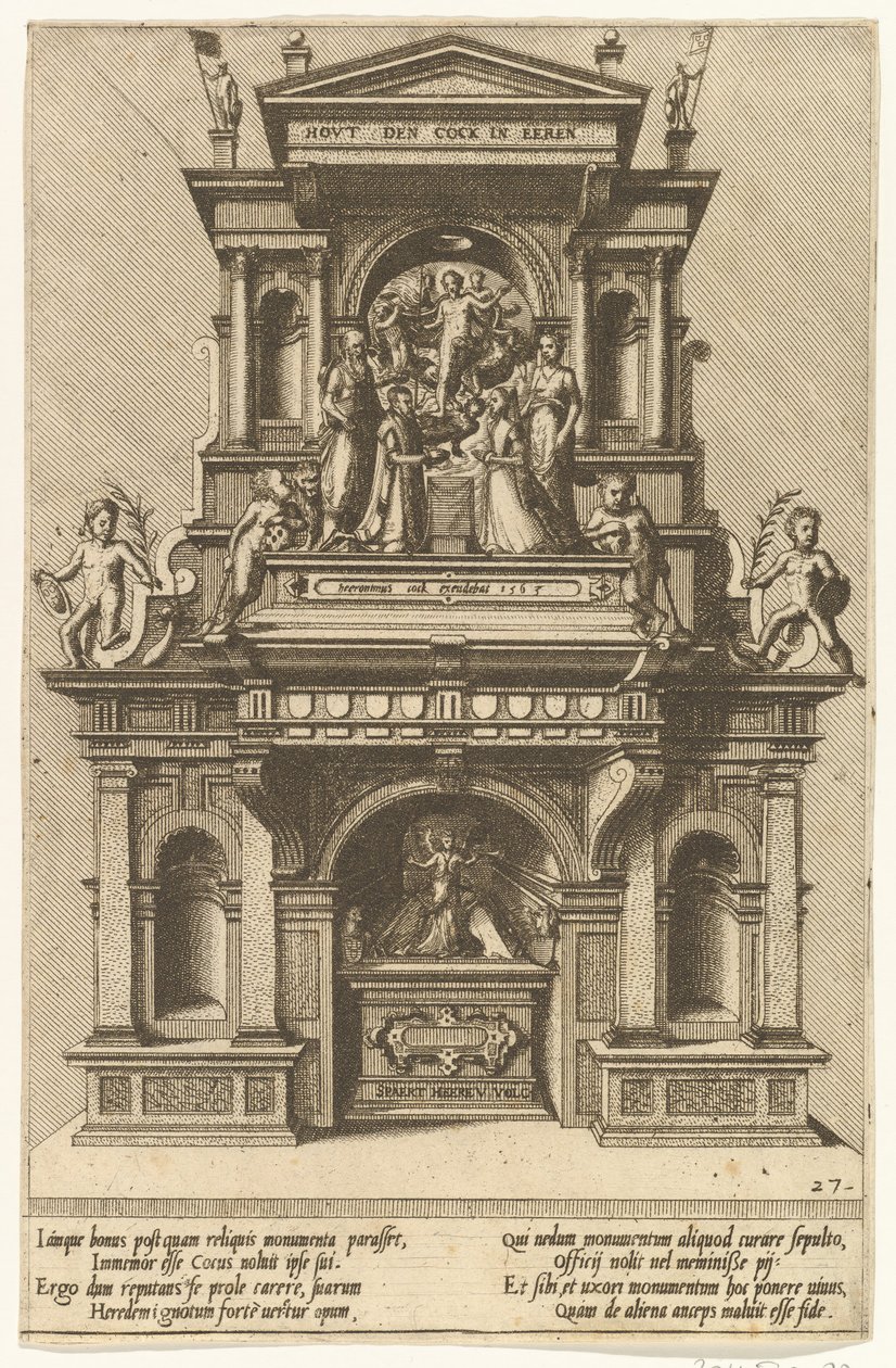 Cœnotaphiorum 27, 1563. Skabere: Johannes van Doetecum I, Lucas van Doetecum. af Johannes and Lucas van Doetecum