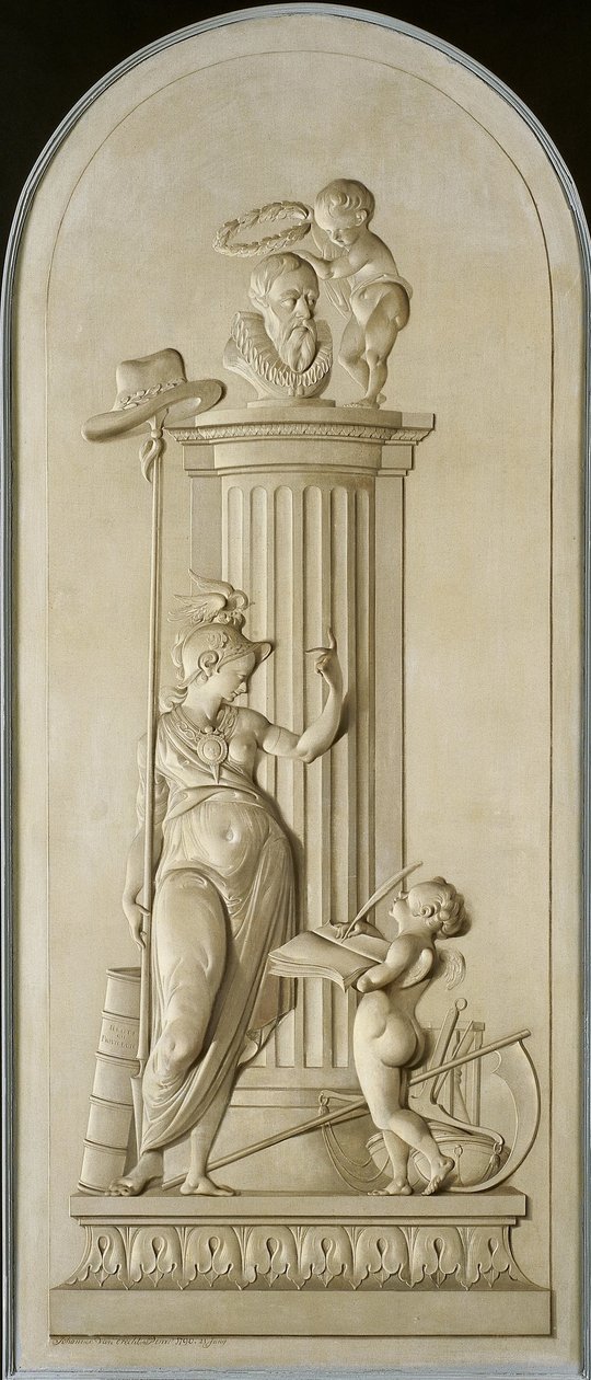 Allegori om frihed af Johannes van Dregt (signed by artist)