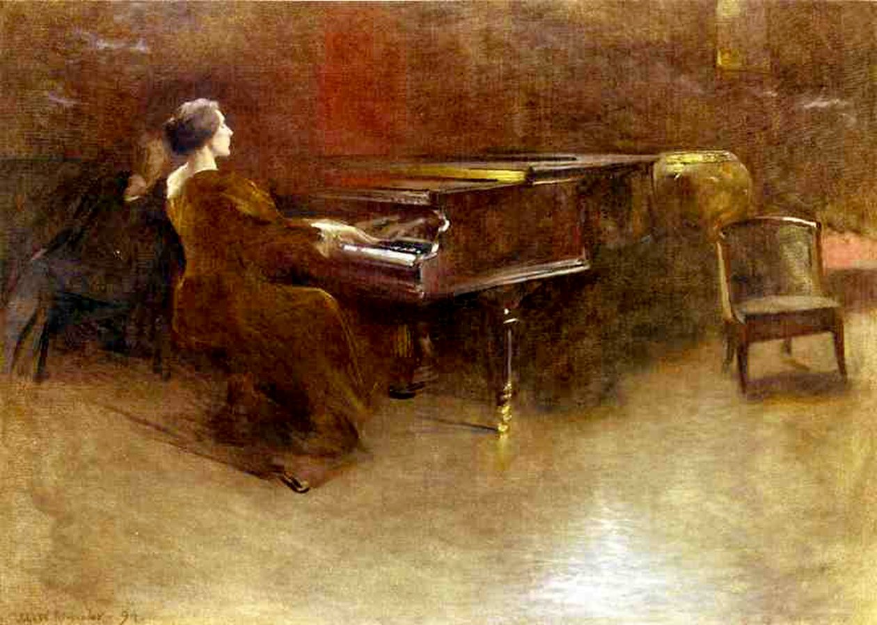 Ved klaveret, 1894 af John Alexander