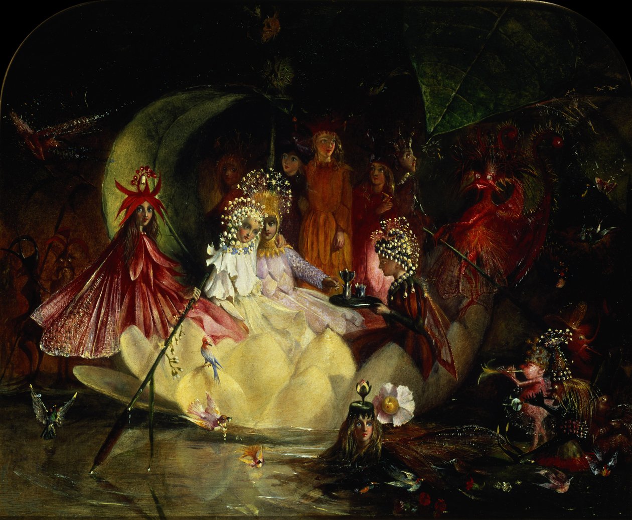 Ægteskabet mellem Oberon og Titania af John Anster Fitzgerald