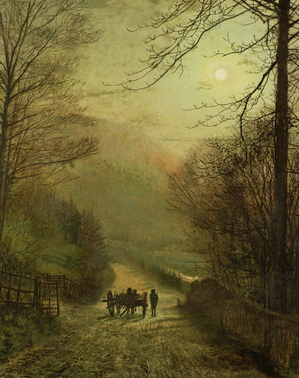 Forge Valley, Scarborough af John Atkinson Grimshaw