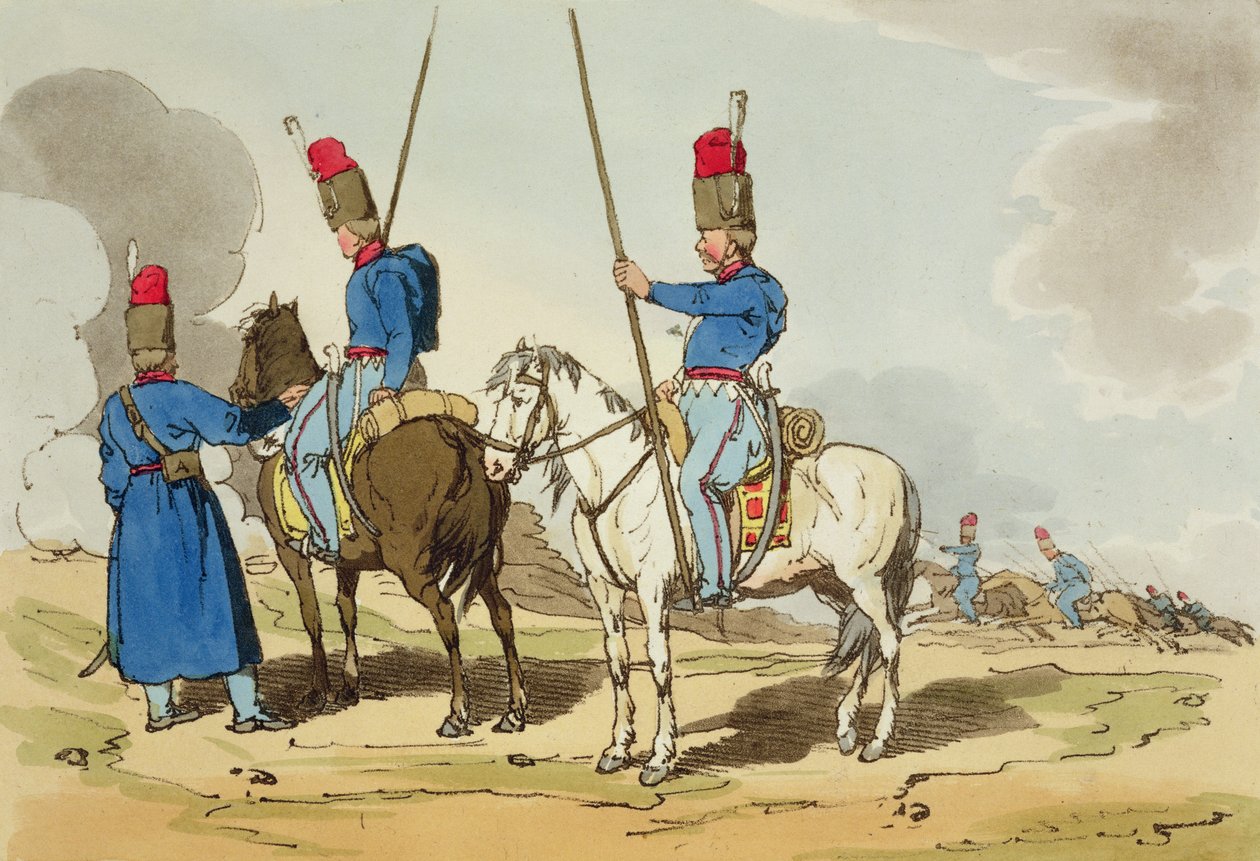 Kosakker, 1803 af John Augustus Atkinson