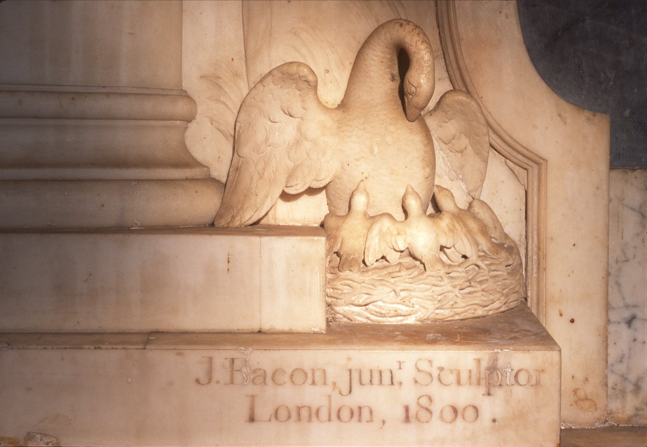 Detalje af et gravmonument, 1800 marmor af John Bacon