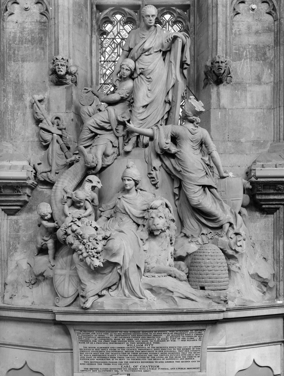 Monument til William Pitt den Ældre, 1782 (marmor) af John Bacon