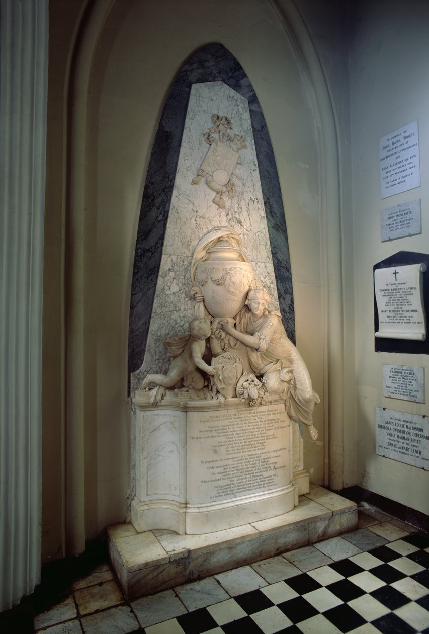 Monument til jarlen af Effingham, 1796 (marmor) af John Bacon