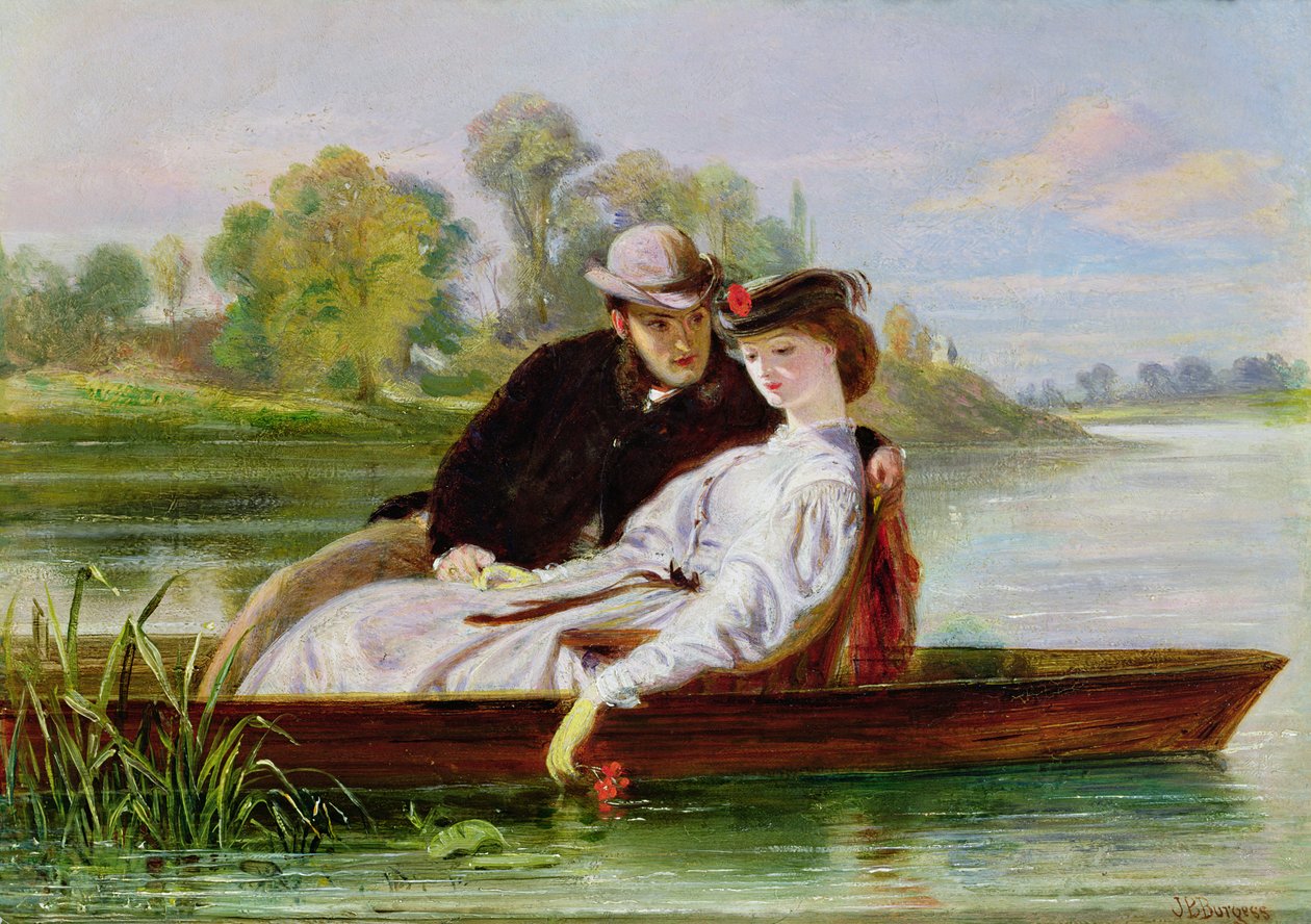 Lovers in a Punt af John Bagnold Burgess