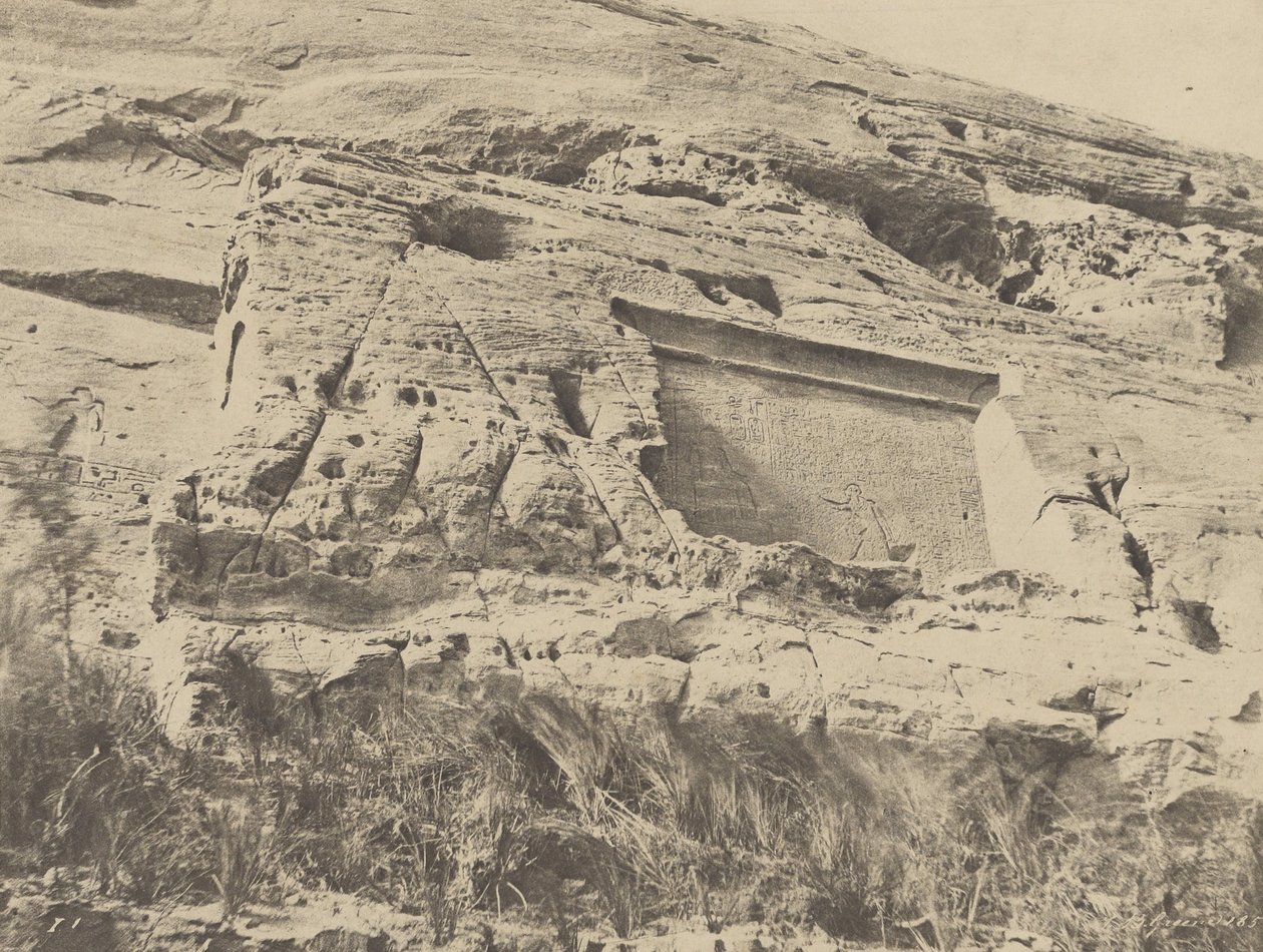 (Ibsamboul, Stele til højre for Hathor -templet) af John Beasly Greene