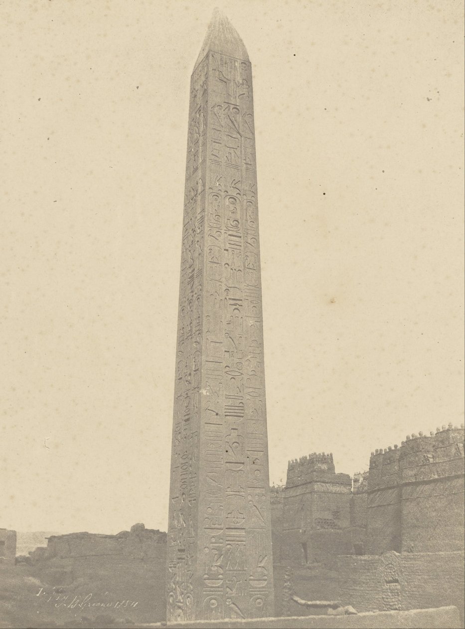 Louqsor, Obelisk, øst og syd sider af John Beasly Greene