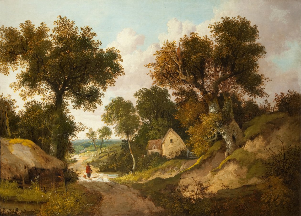 A Country Lane i Norfolk, 1878 af John Berney Ladbrooke