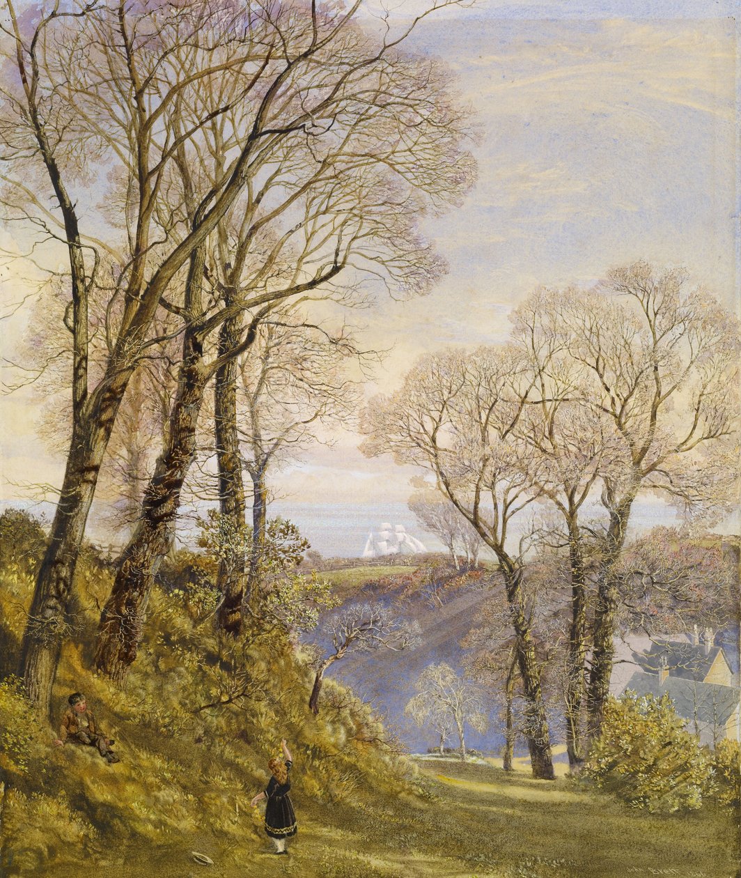 Februar på Isle of Wight af John Brett