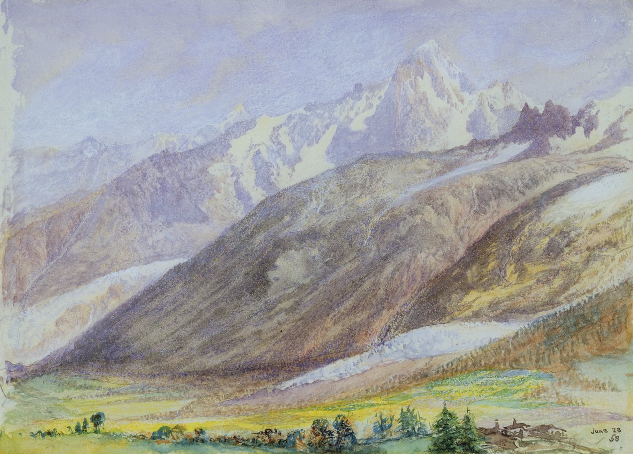 Bjergscene, 23. juni 1858 af John Brett