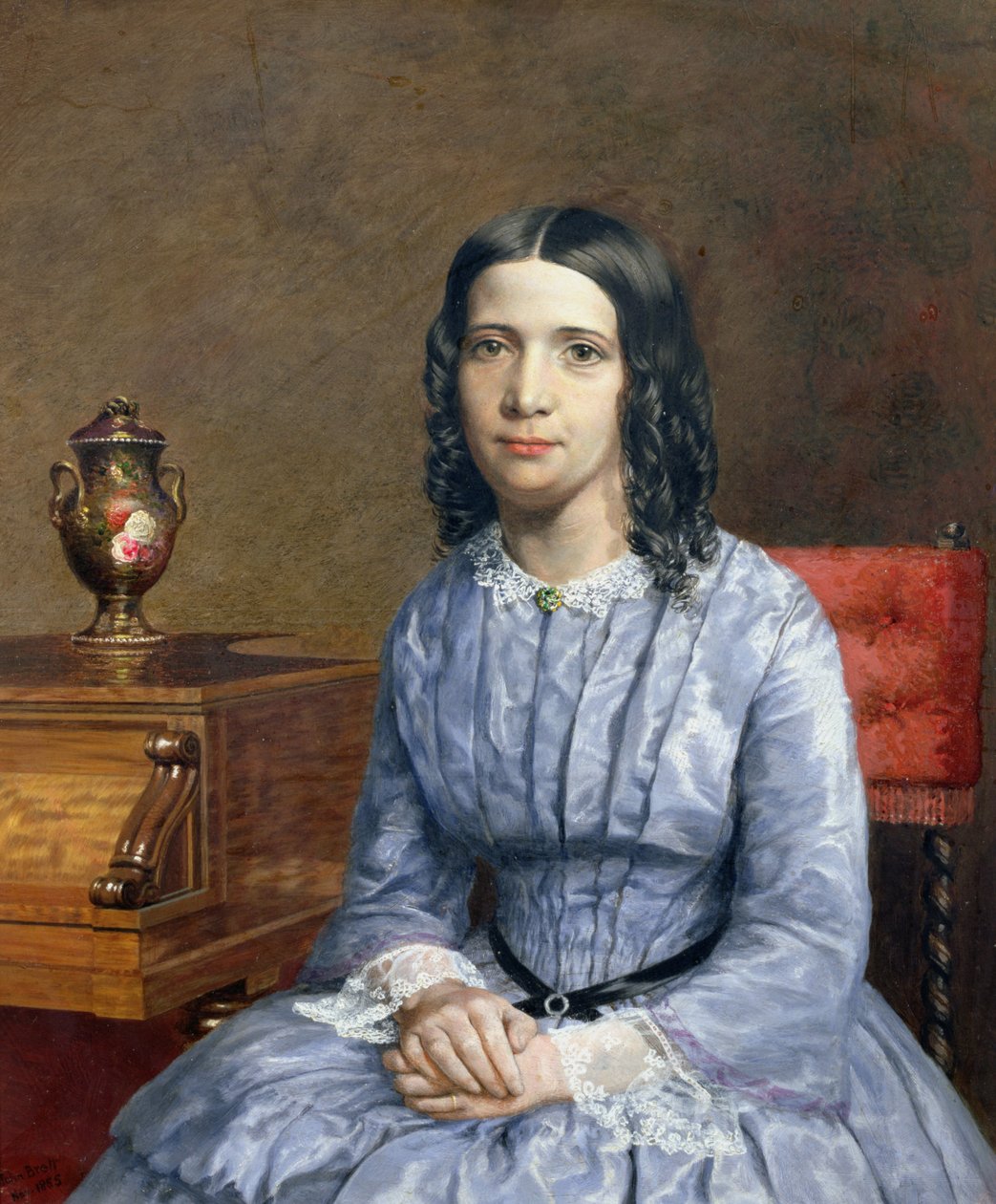 Portræt af Matilda Bury, 1855 af John Brett