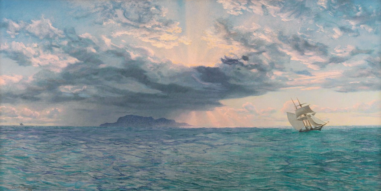 South Bishop Rock, Forventninger til en vild nat, 1872 af John Brett