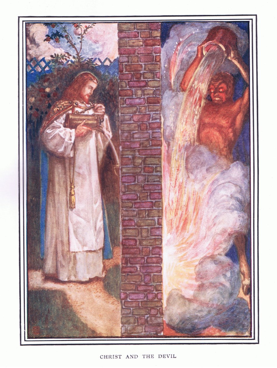 Kristus og djævelen af John Byam Liston Shaw