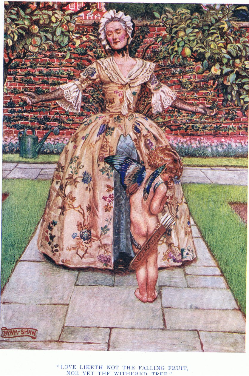 Kærligheden kan ikke lide den faldende frugt, ej heller det visne træ, 1928 af John Byam Liston Shaw
