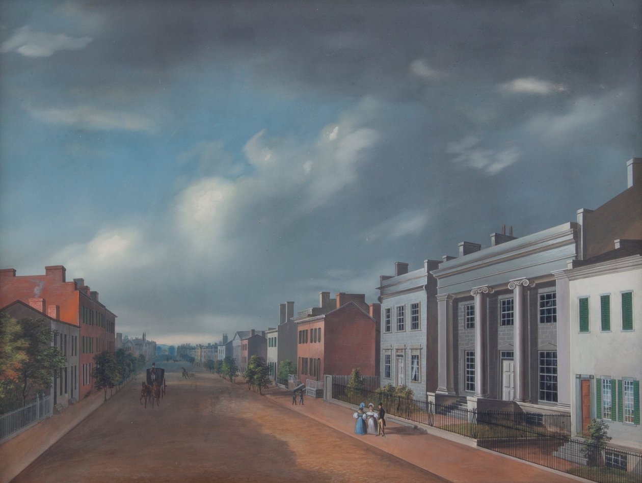 Fourth Street East From Vine af John Caspar Wild