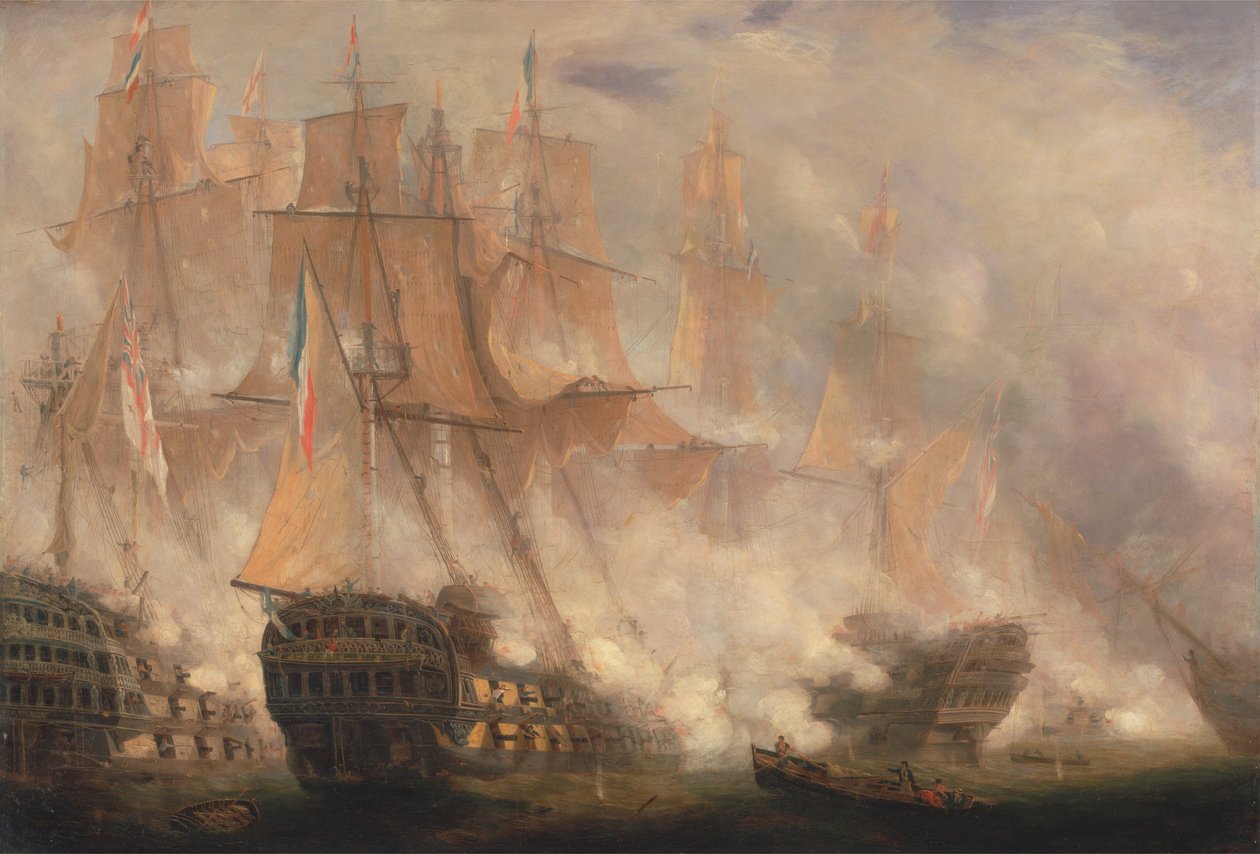 Slaget ved Trafalgar af John Christian Schetky