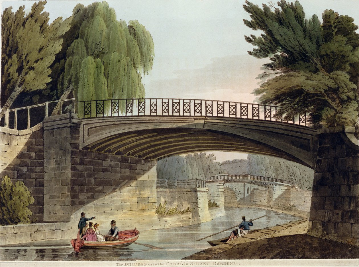 Broerne over kanalen i Sydney Gardens, fra 