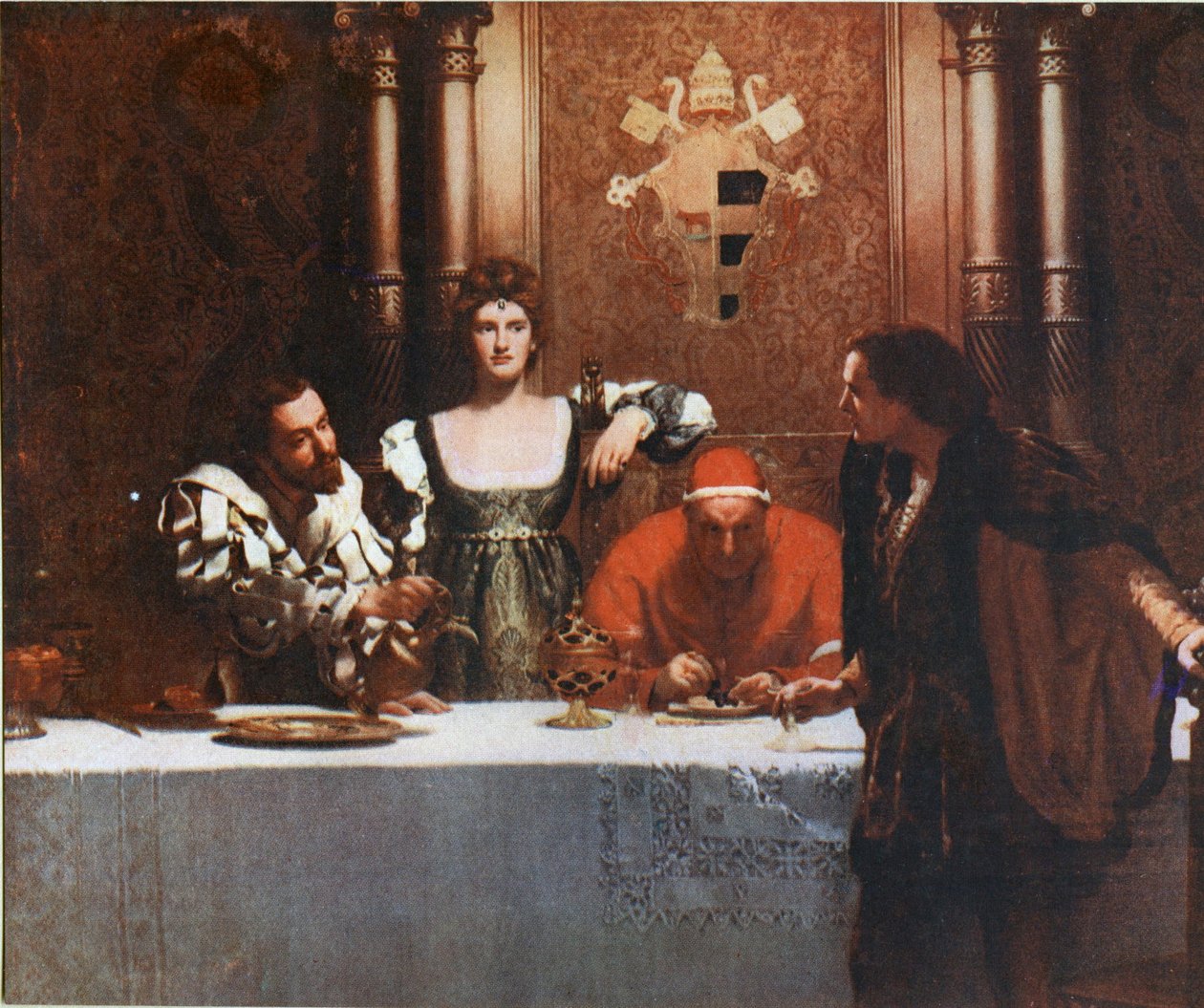 Et glas vin med Cæsar Borgia af John Collier