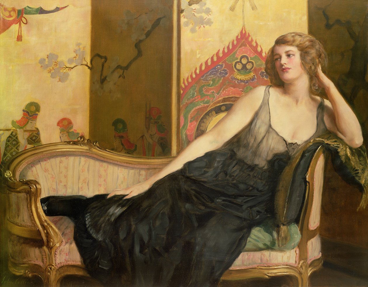 liggende kvinde af John Collier