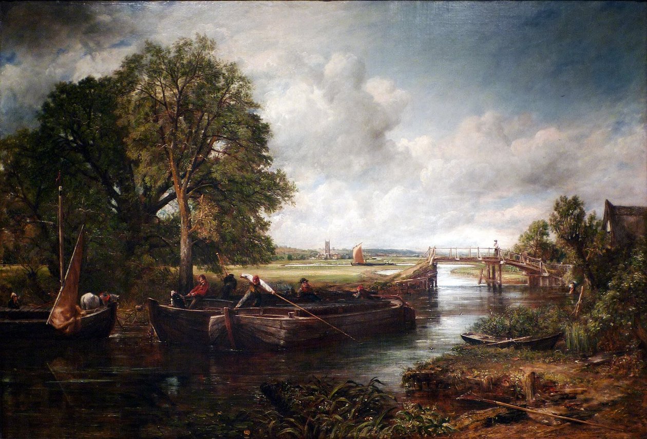 Udsigt på Stour nær Dedham af John Constable