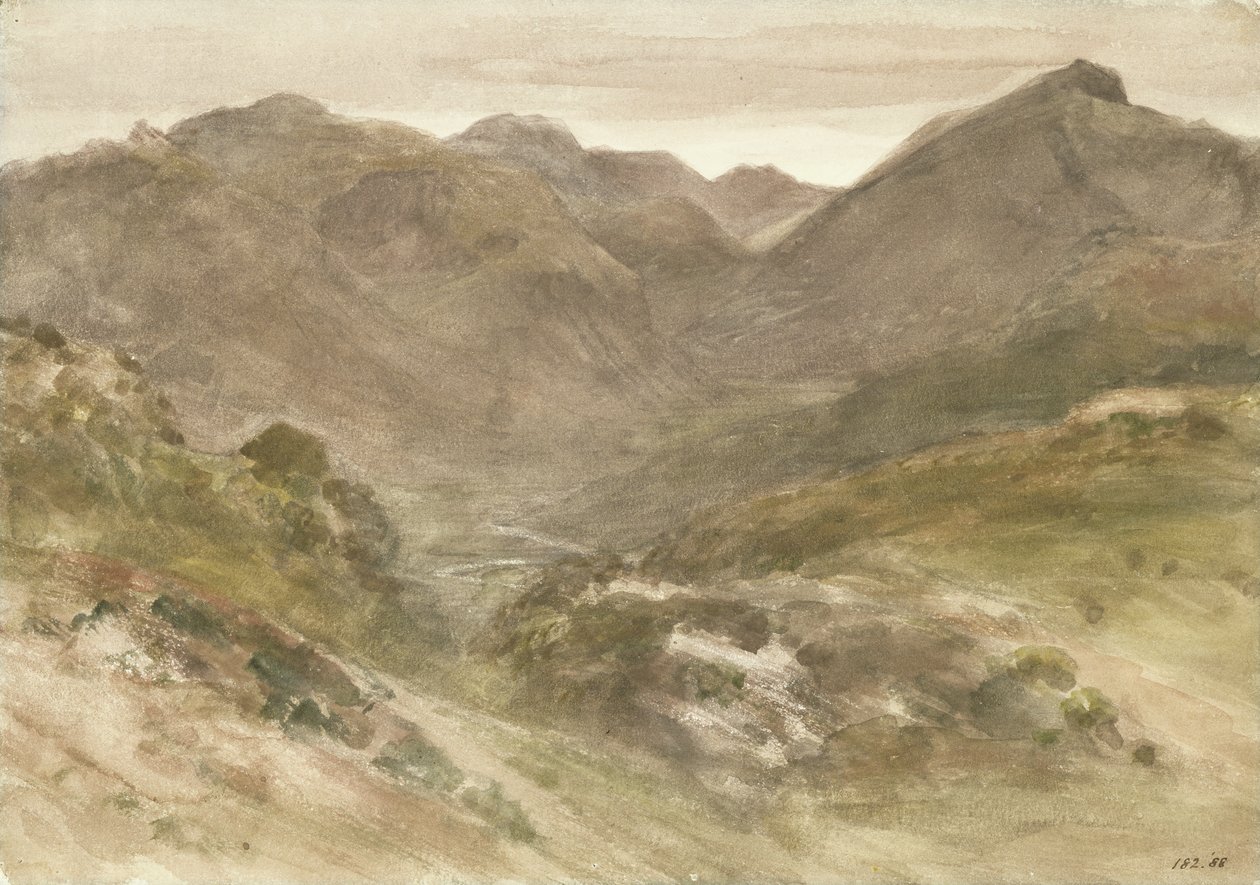 Udsigt over Borrowdale af John Constable