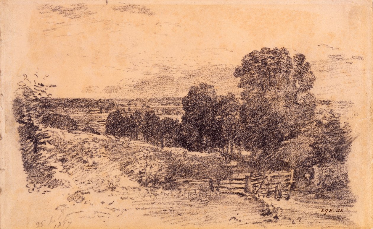 En vognbane nær Øst Bergholt af John Constable