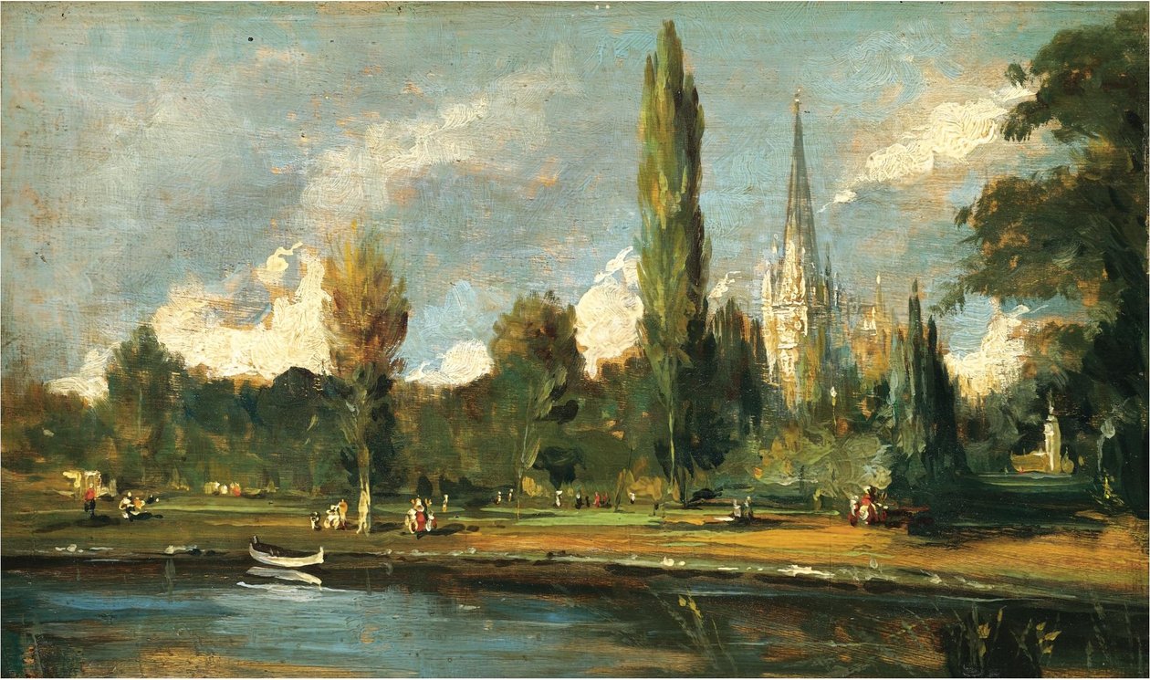 Udsigt over Salisbury Cathedral af John Constable