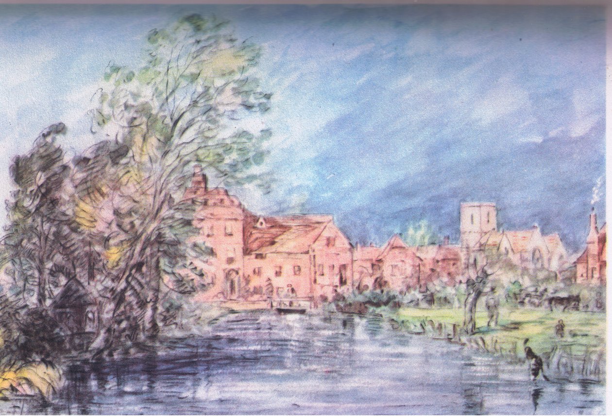 En engelsk landsby 1821 af John Constable