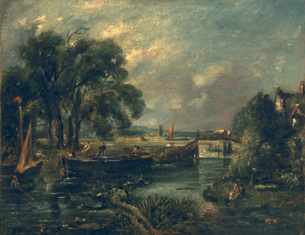 Pramme på Stour af John Constable