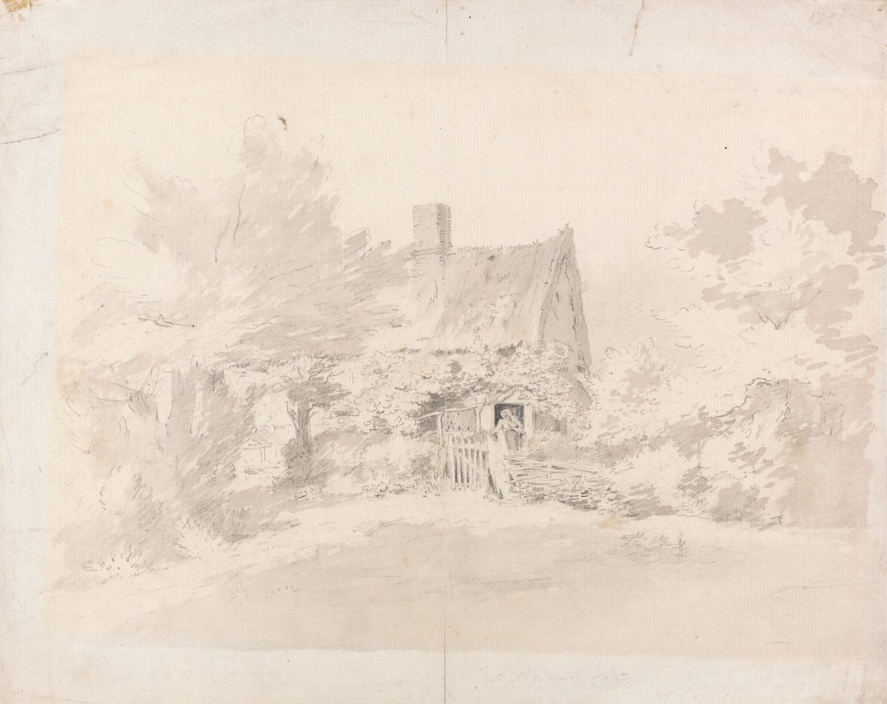 Sommerhus blandt træer af John Constable