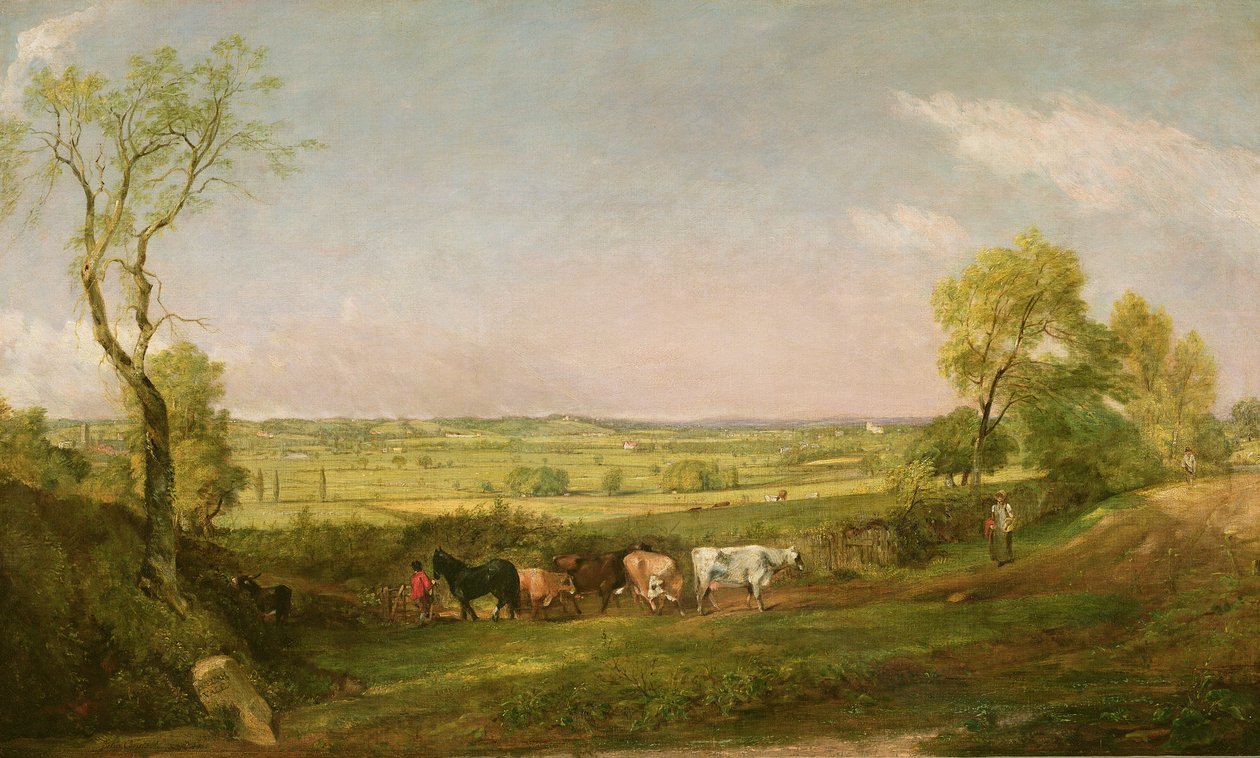 Dedham Vale: Morgen, ca. 1811 af John Constable