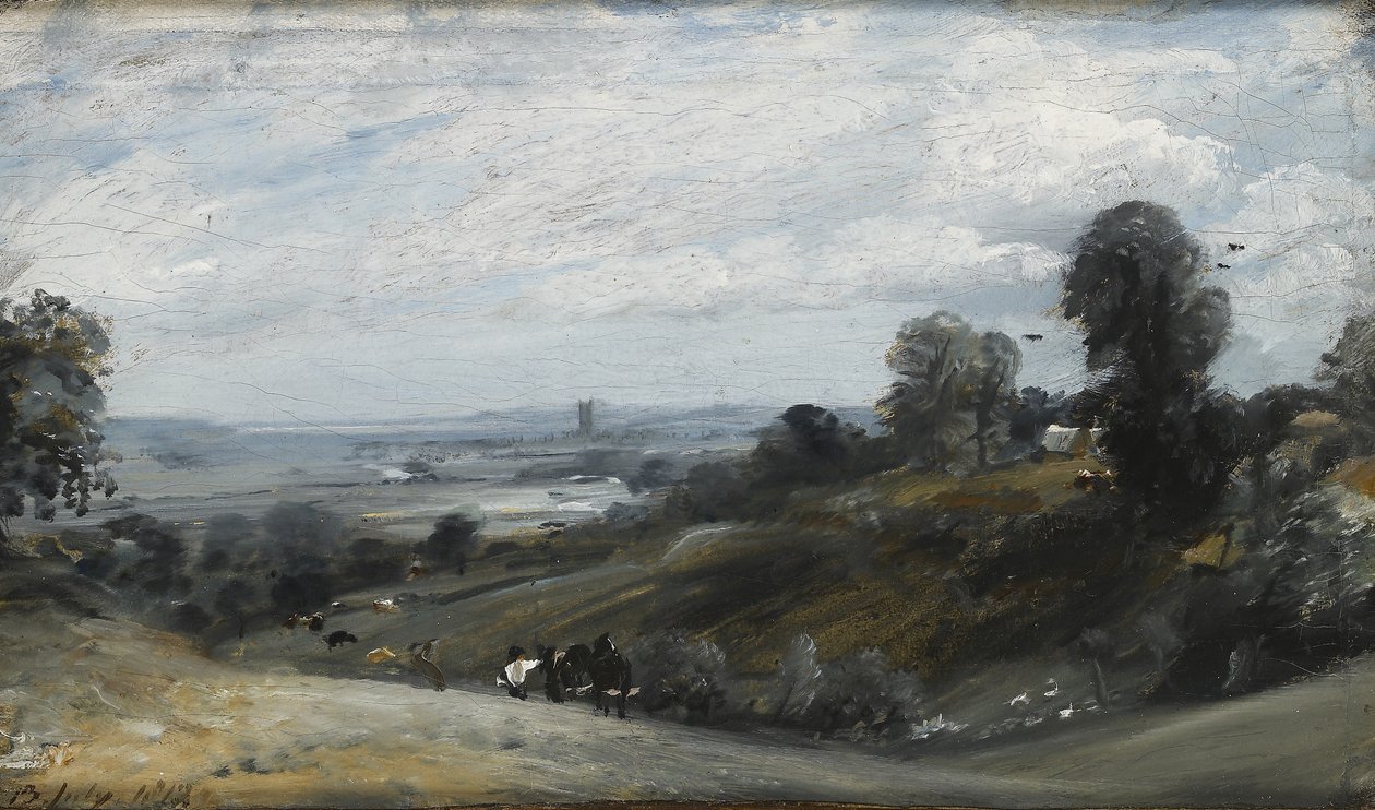 Dedham Vale fra Langham, 1800-tallet af John Constable