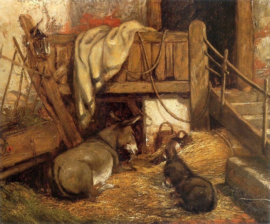 Æsler i stalden af John Constable