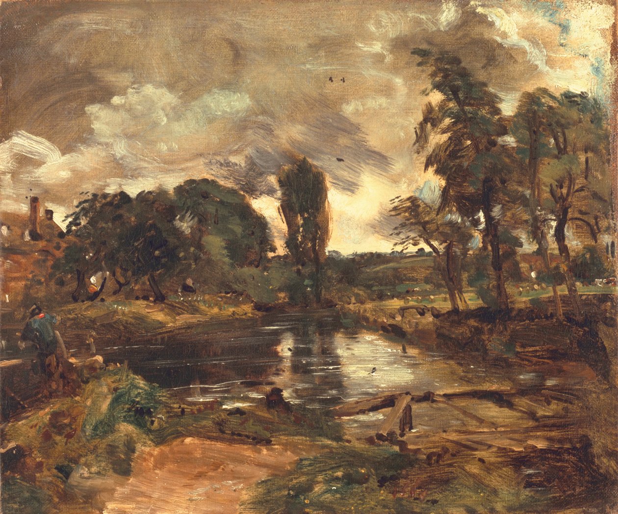 Flatford Mill from the Lock, ca. 1811 af John Constable