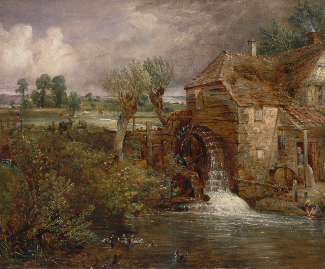 Parham Mill, Gillingham af John Constable