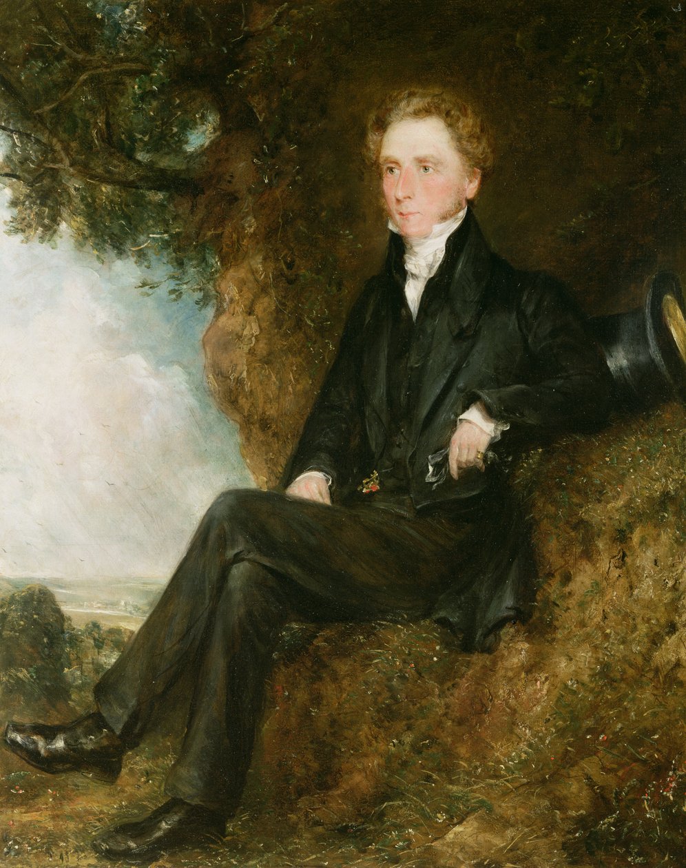 Portræt af Dr. Thomas Simcox Lea, ca. 1828 (par 95339) af John Constable