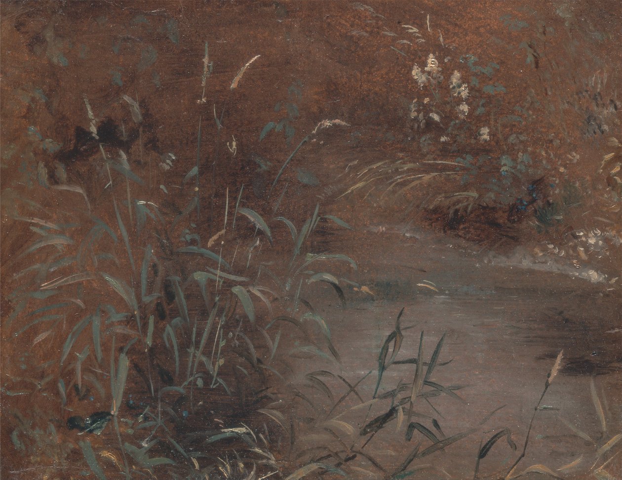 Skynder sig ved en pool af John Constable