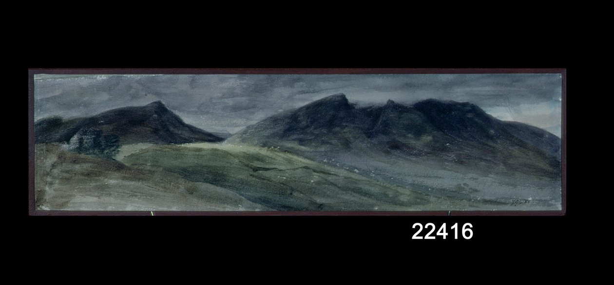 Saddleback and Part of Skiddaw, fra Lonscale Fell, 21. september 1806 (akvarel på papir) af John Constable