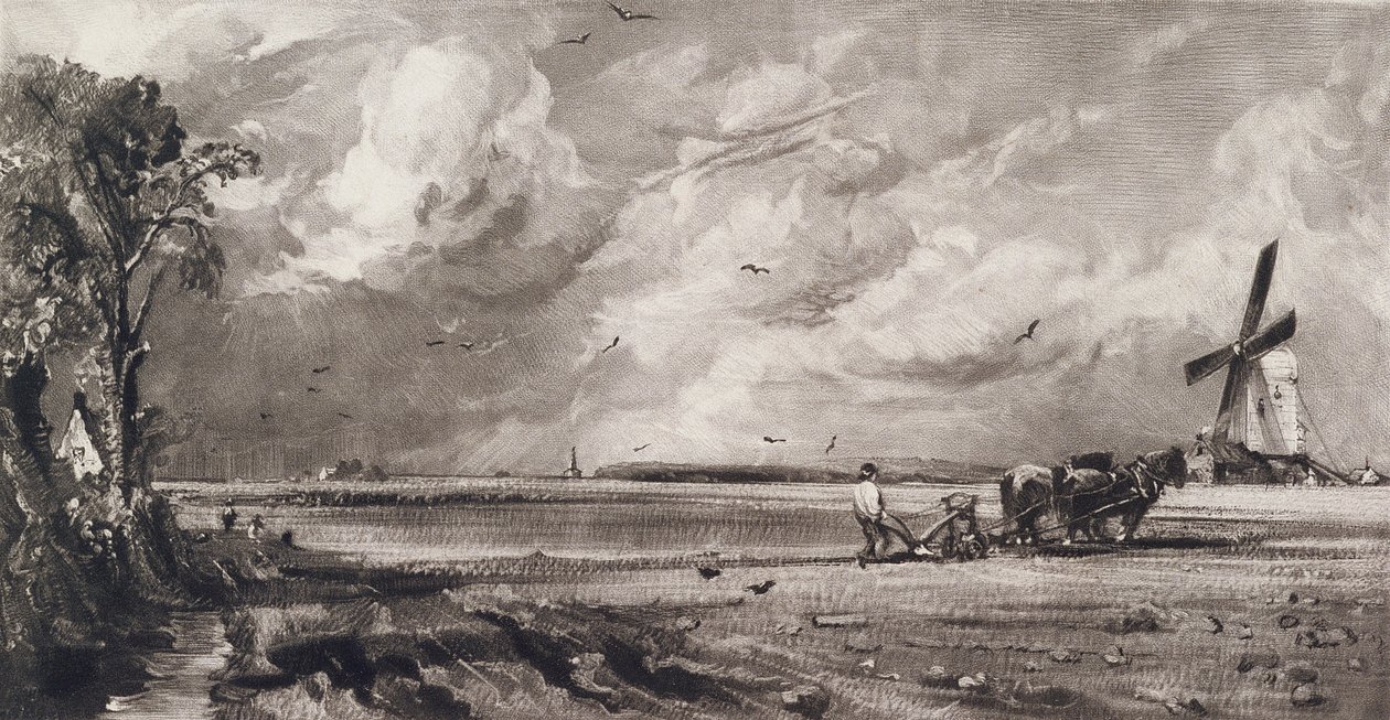Forår, graveret af David Lucas (1802-81) ca. 1829-30 (mezzotint) af John Constable