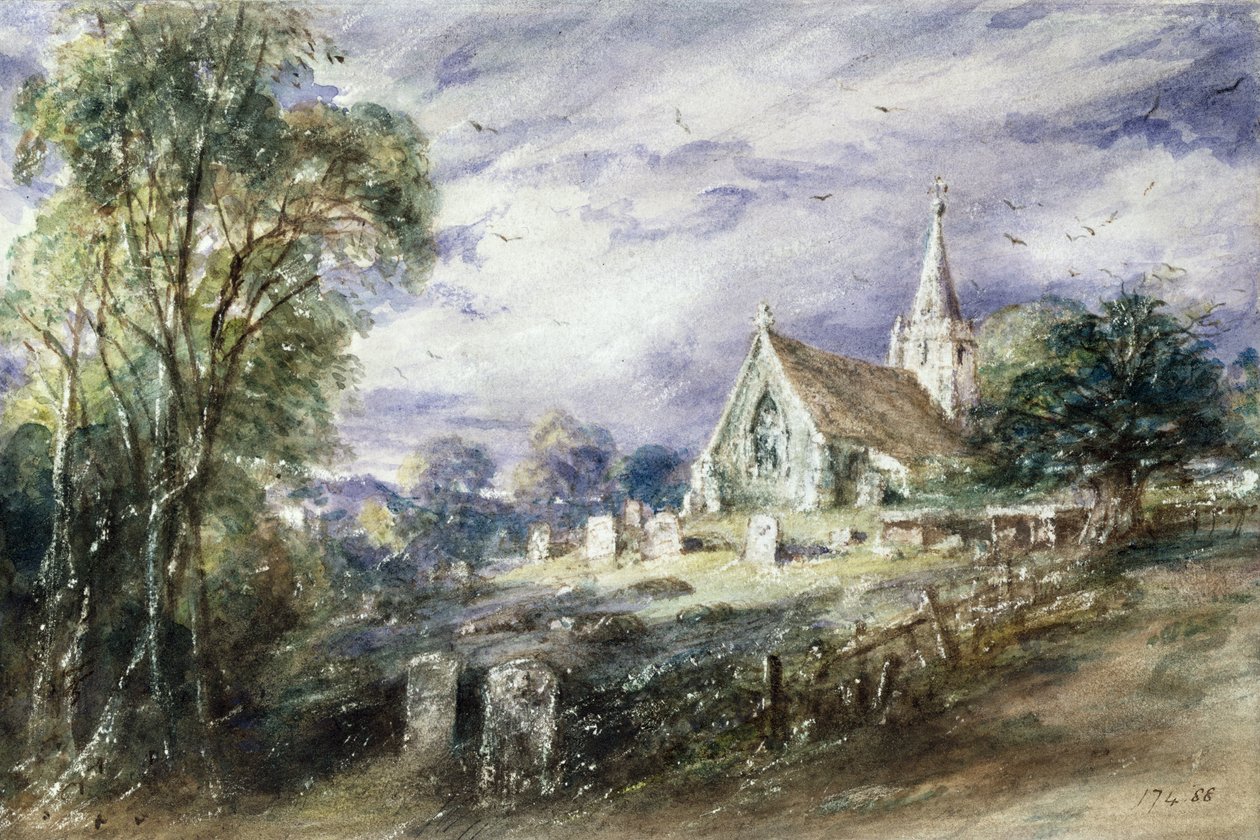 Stoke Poges Kirke af John Constable
